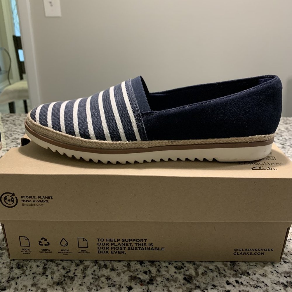 Clarks Serena Paige Navy Shoes